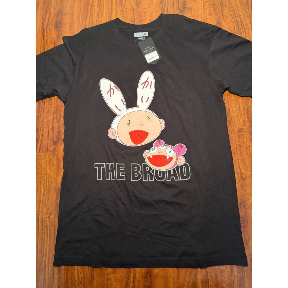 NWT Black Takashi Murakami Kaikai Kiki x The Broad Museum Art Graphic Shirt Sz M